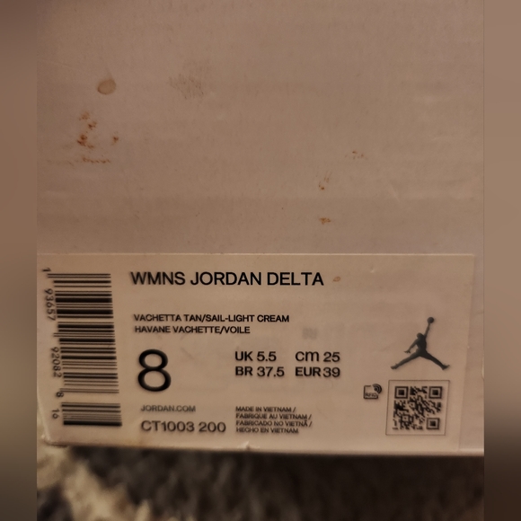 NWT RARE Jordan Delta SP ‘Vachetta Tan’ Size 8 - Picture 16 of 16